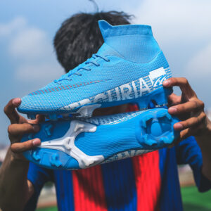Chaussures de football pour homme grandes tailles, montantes, à crampons AG