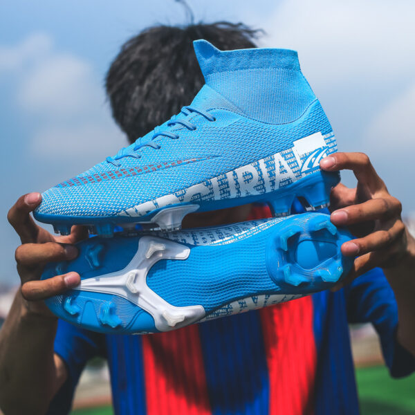 Chaussures de football pour homme grandes tailles, montantes, à crampons AG