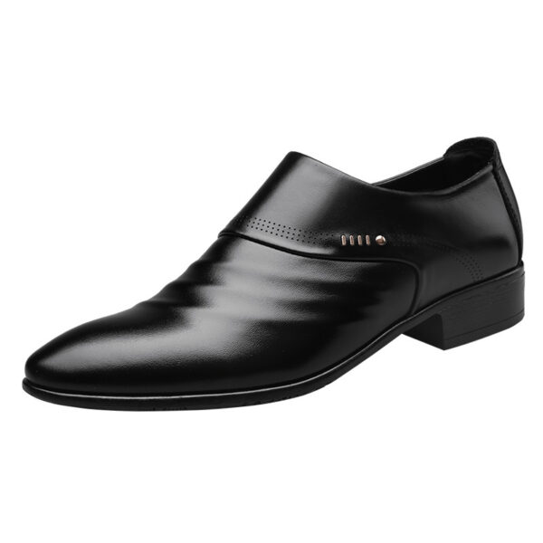 Chaussures décontractées à bout pointu pour homme, chaussures en cuir pour homme