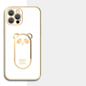 Coque de téléphone avec support magnétique en forme de panda