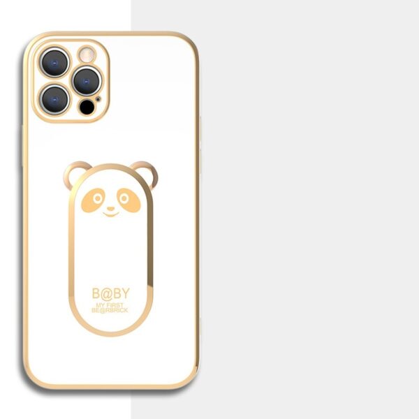 Coque de téléphone avec support magnétique en forme de panda