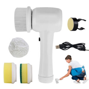 Brosse de nettoyage électrique 4 en 1, brosse rotative, brosse de nettoyage électrique portable sans fil, à main