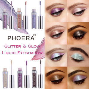 PHOERA Magnificent Metals – Ombre à paupières liquide pailletée et lumineuse, 12 couleurs