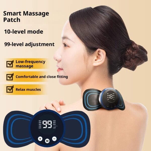 Appareil de massage cervical à impulsions intelligentes – Appareil de massage multifonctionnel pour les épaules, la nuque, la taille, le dos et tout le corps