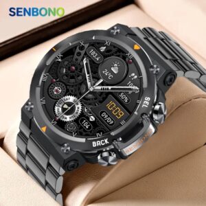 Montre connectée pour homme MAX18 : grand écran AMOLED de 1,43 pouces, appels Bluetooth, commande gestuelle, IA vocale, fonctions sportives