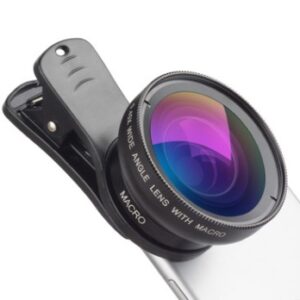 Kit d'objectifs pour téléphone : objectif super grand angle 0,45x et objectif super macro 12,5x – Objectifs HD pour appareil photo