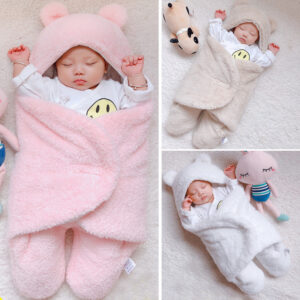Sac de couchage pour bébé de type « enveloppe » pour nouveau-né – Couverture d'emmaillotage d'hiver
