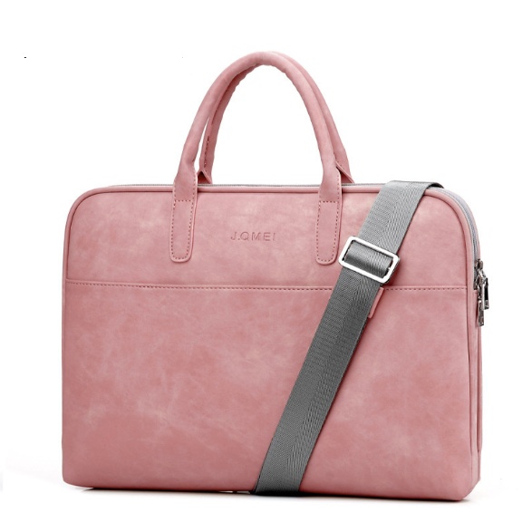 Sacoche pour ordinateur portable en simili cuir pour femme