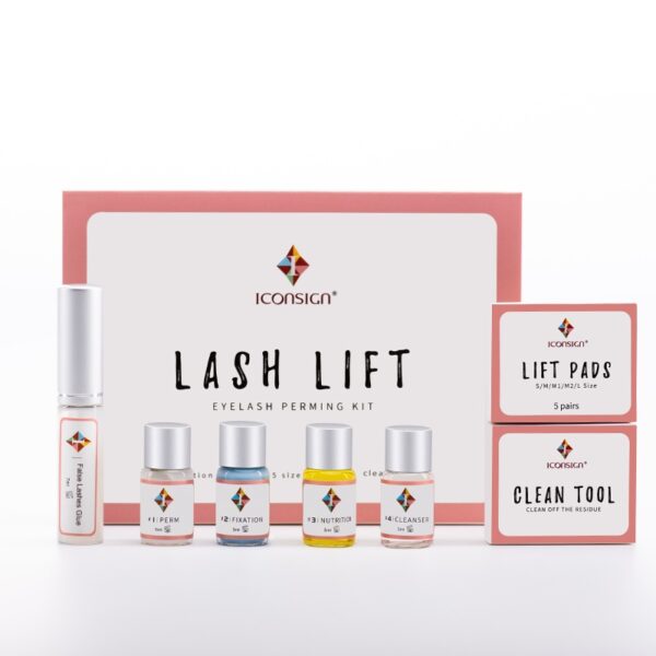 Kit de lifting des cils ICONSIGN – Kit de permanente des cils – Kit de recourbage des cils – Accessoires de maquillage pour les yeux