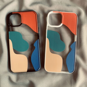 Motifs géométriques en blocs de couleurs contrastées, adaptés à 13 coques de téléphone portable