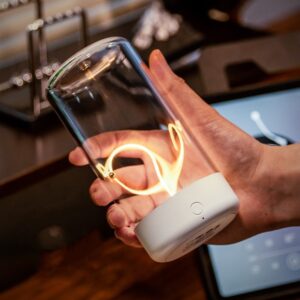 Nouvelle lampe de camping LED rechargeable de type C, veilleuse portable offrant une grande transparence et une protection anti-chute, pour une ambiance créative