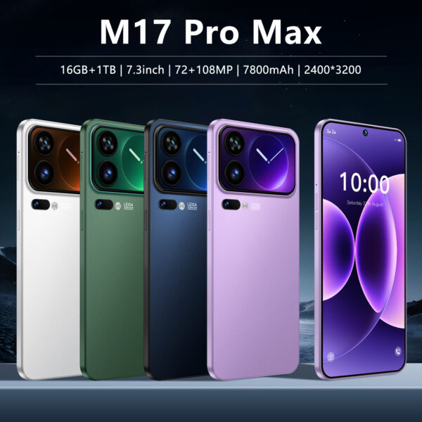 Le nouveau téléphone M17 Pro Max doté d'un grand écran