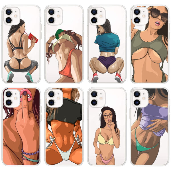 Coque de téléphone « Sexy Beauty » : coque de téléphone portable personnalisée avec motif tendance