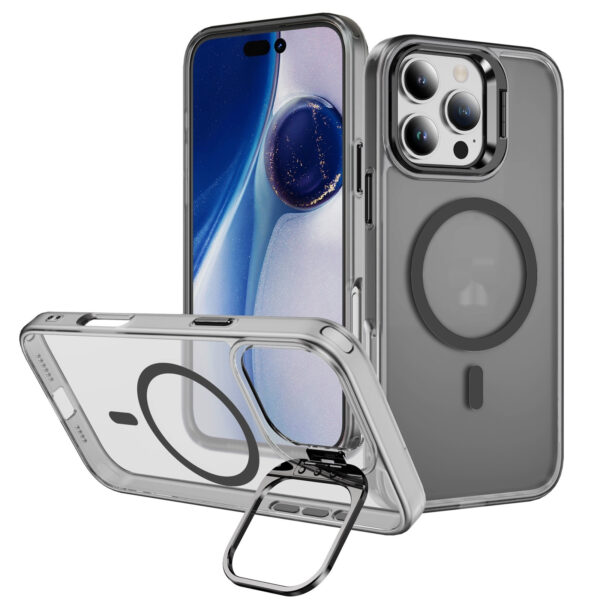 Coque de téléphone avec support magnétique pour objectif