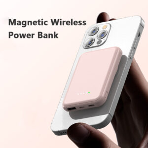 Mini batterie externe sans fil magnétique à recharge rapide, 5 000 mAh, portable