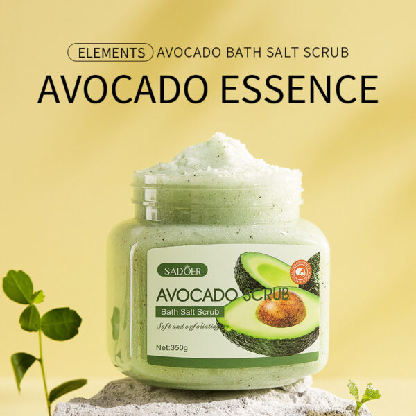 Crème exfoliante aux sels de bain aux fruits pour le soin du corps