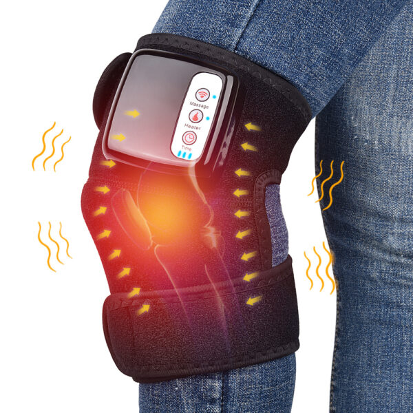 Bandage de massage électrique à infrarouge pour les genoux, attelle de coude, appareil de physiothérapie par vibrations, appareil de massage pour soulager la douleur