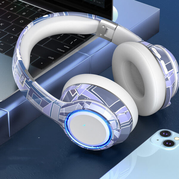Casque Bluetooth 5.2 avec éclairage modulable