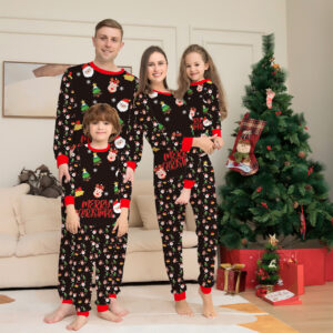 Ensemble de pyjamas assortis pour toute la famille à Noël - Pyjamas de Noël pour toute la famille - Pyjamas de Noël - Vêtements de nuit de Noël