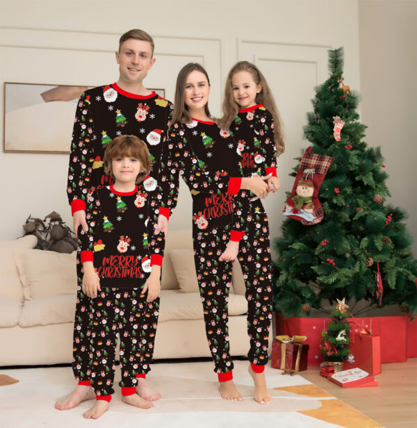Ensemble de pyjamas assortis pour toute la famille à Noël - Pyjamas de Noël pour toute la famille - Pyjamas de Noël - Vêtements de nuit de Noël