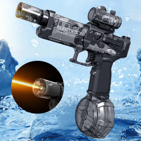 Pistolet à eau électrique « Fire Rat » avec lumière sympa, pistolet à eau entièrement automatique, jouet d'été, loisirs sportifs, cadeau pour enfants, AC223