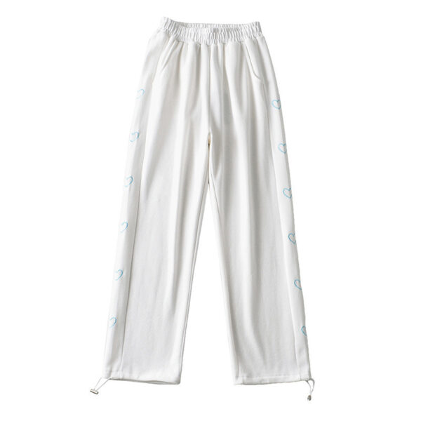 Pantalon de loisirs à taille haute et cordon de serrage