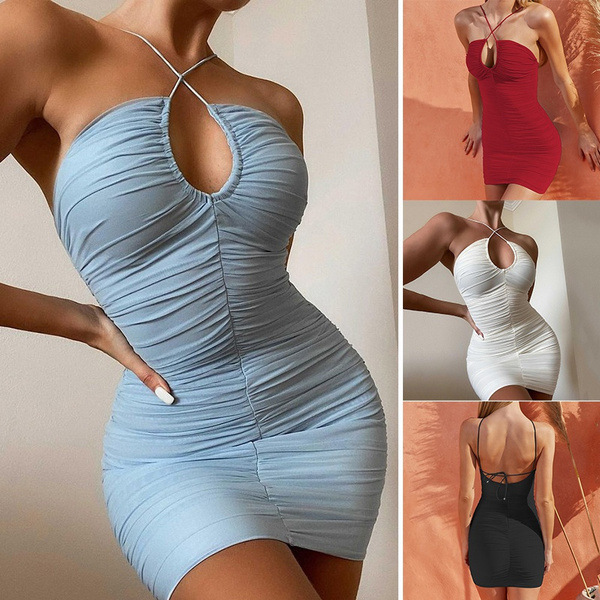 Jupe à bretelles - Mode féminine - Style sexy de boîte de nuit