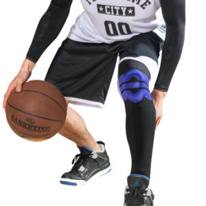 Leggings de sport longs en tricot, chauds et à compression, pour la protection des genoux : basket-ball, football, protection du ménisque et de la rotule pour hommes