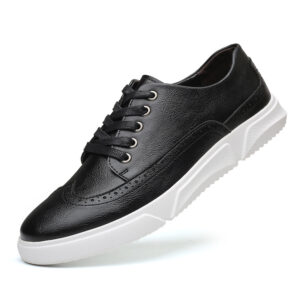 Baskets pour homme : tendance mode, chaussures en cuir respirantes, chaussures décontractées
