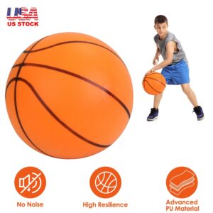 Ballon de basket silencieux en mousse rebondissante, ballon de basket silencieux en mousse haute densité non enduite, ballon d'entraînement d'intérieur à faible niveau sonore