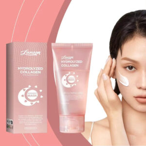 Masque de nuit pour le visage au collagène à effet enveloppant, à base d'ingrédients naturels, raffermissant, améliorant l'élasticité et hydratant, anti-rides, pour les soins de la peau