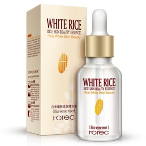 HOREC Sérum éclaircissant au riz blanc Crème hydratante pour le visage Anti-rides Anti-âge Lignes fines Traitement contre l'acné Soins de la peau 15 ml