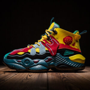 Baskets color block pour homme