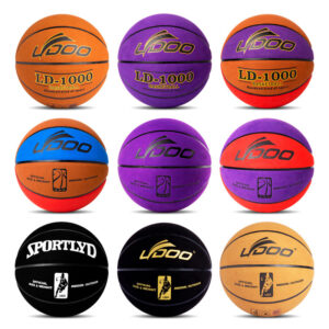 Ballon de basket n° 7, en daim véritable, pour l'intérieur et l'extérieur, antidérapant et absorbant la transpiration, n° 6, noir et blanc, en cuir de vache, disponible en stock pour la vente en gros transfrontalière