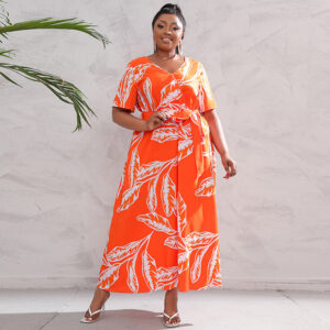 Nouvelle robe à col en V de style western à taille haute : une vente très prisée
