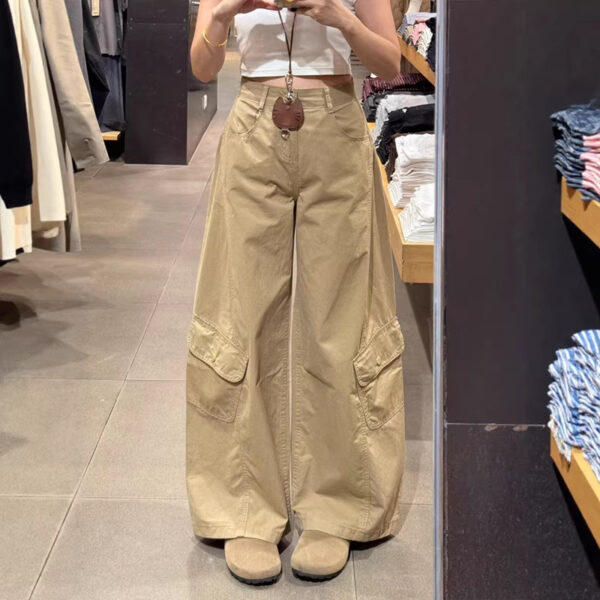 Nouveau pantalon droit amincissant à taille haute pour femme