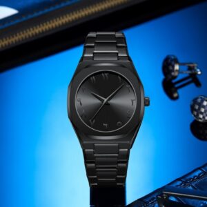 Montre pour homme étanche avec cadran arabe, en alliage haut de gamme