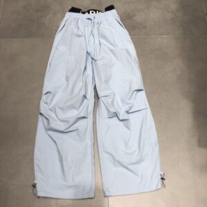 Pantalon de sport ample à jambes droites pour femme, style « faux deux-pièces », avec empiècements à la taille double
