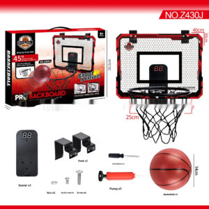 Panier de basket pliable léger pour dunks, sans perçage, avec ventouses et crochets en fer, double usage