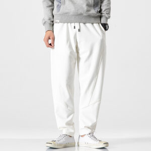 Pantalon bouffant, coupe ajustée, pantalon décontracté pour homme
