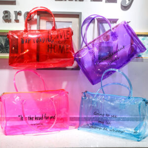 Sac de sport transparent en gelée pour les activités de plein air