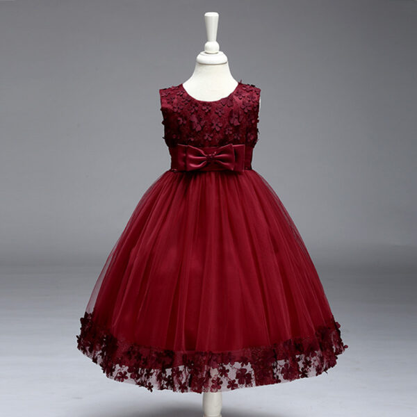 Jupe d'été pour enfants, jupe de princesse à volants, robe de mariée pour enfants à fleurs, jupe de défilé en gros