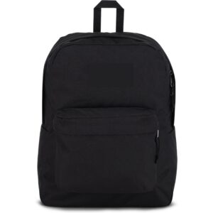 Sac à dos SuperBreak One, sac à dos léger et résistant avec compartiment principal et poche de rangement à l'avant, noir