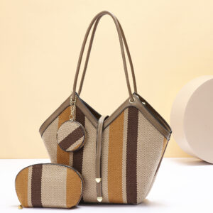 Sac fourre-tout élégant et spacieux, au design tendance « color-block »