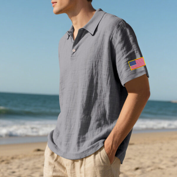 Vêtements pour hommes à manches courtes en lin « American Summer »