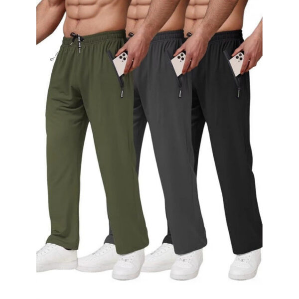 Pantalon de jogging léger et extensible pour homme, avec poches zippées