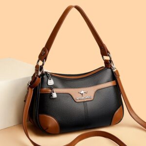 Sac à bandoulière d'été élégant à couleurs contrastées pour femme