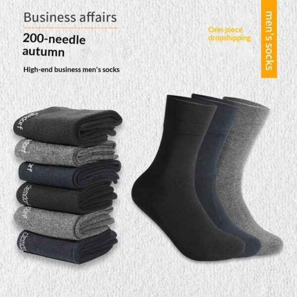 Chaussettes de ville minimalistes pour homme, absorbantes et respirantes, arrivant à mi-mollet