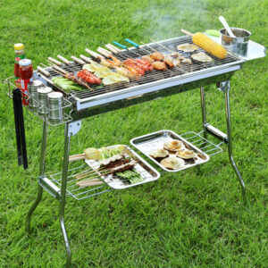 Barbecue pliable - Accessoire de barbecue d'extérieur en acier inoxydable