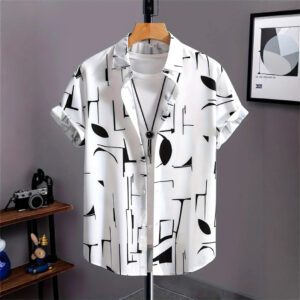 Chemise rétro pour homme, imprimée en 3D, assortie de la tête aux pieds